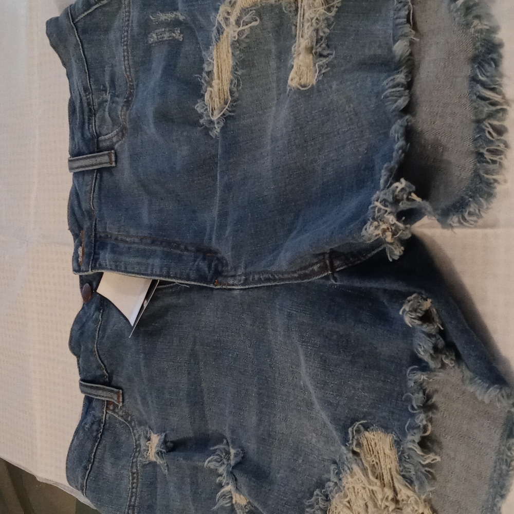 Blue jean shorts